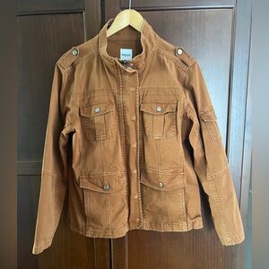 Kensie Terracotta Military Style Utility Jacket L